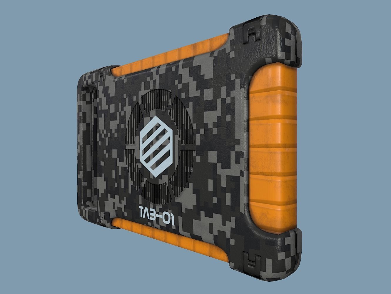 Sci Fi Tablet Tab-01 Low-poly 3D model_14