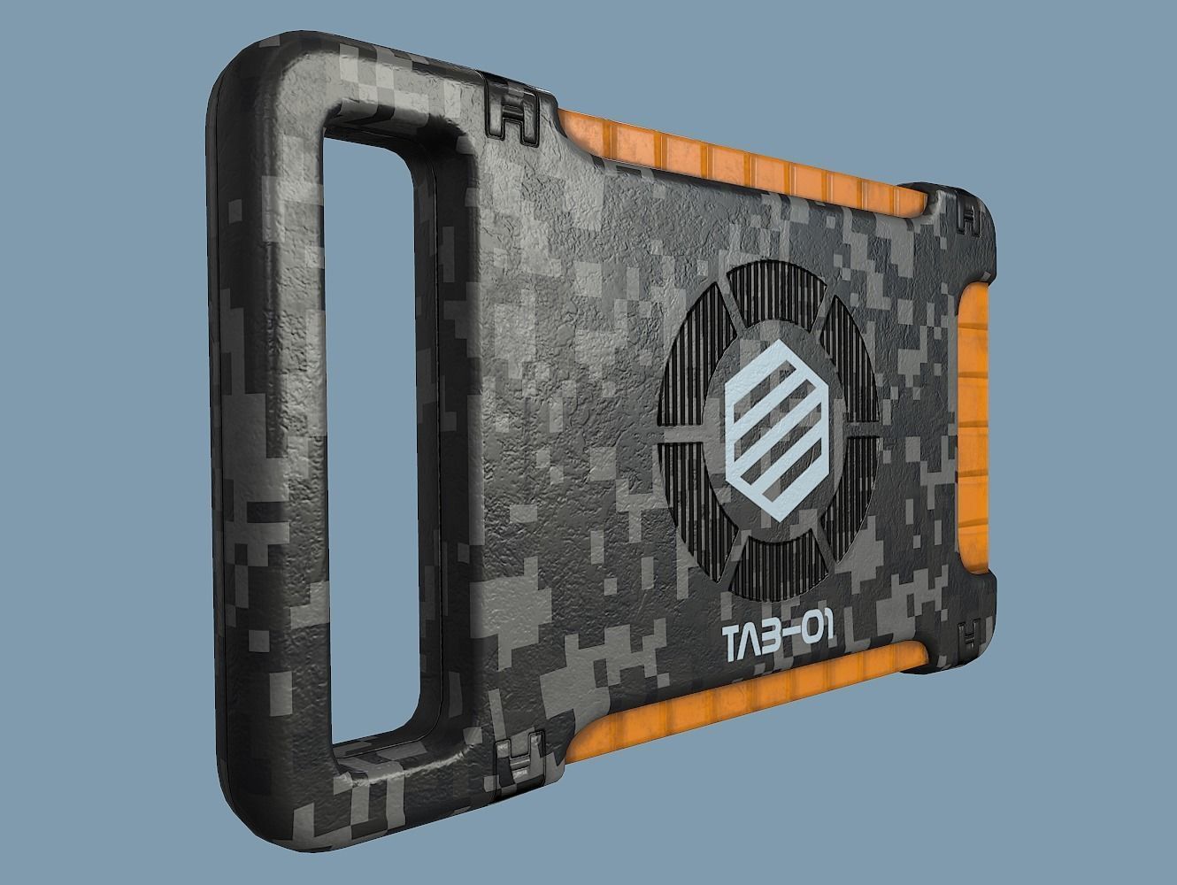 Sci Fi Tablet Tab-01 Low-poly 3D model_10