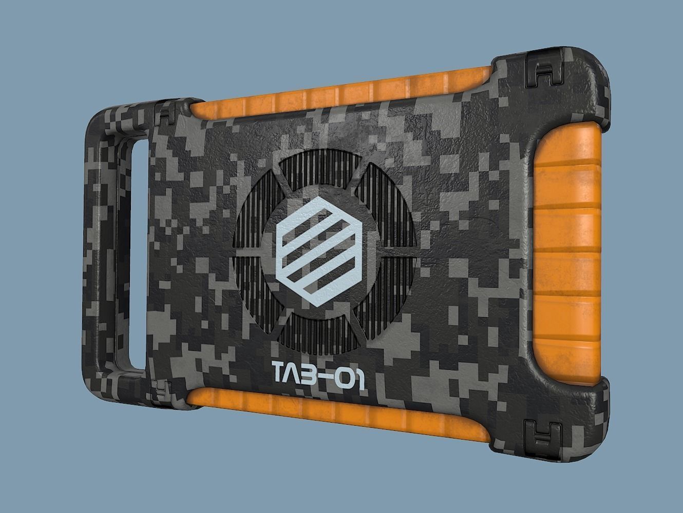 Sci Fi Tablet Tab-01 Low-poly 3D model_13