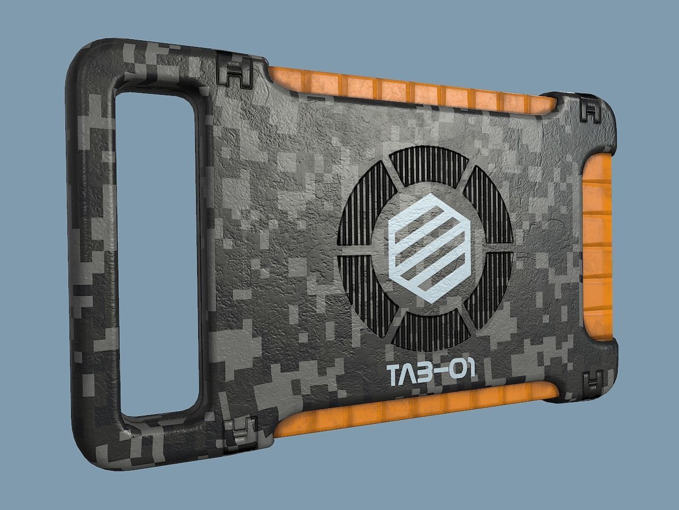 Sci Fi Tablet Tab-01 Low-poly 3D model_11