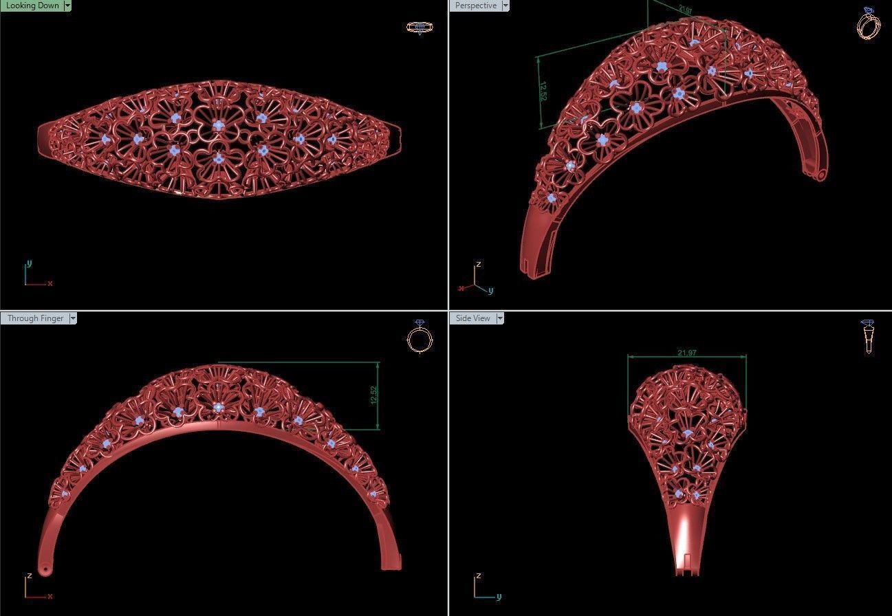 Bracelet Jewellry 3D print model 2018 vision-4 3D print model_3