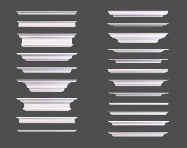 Set of Cornice Profiles 3D model
