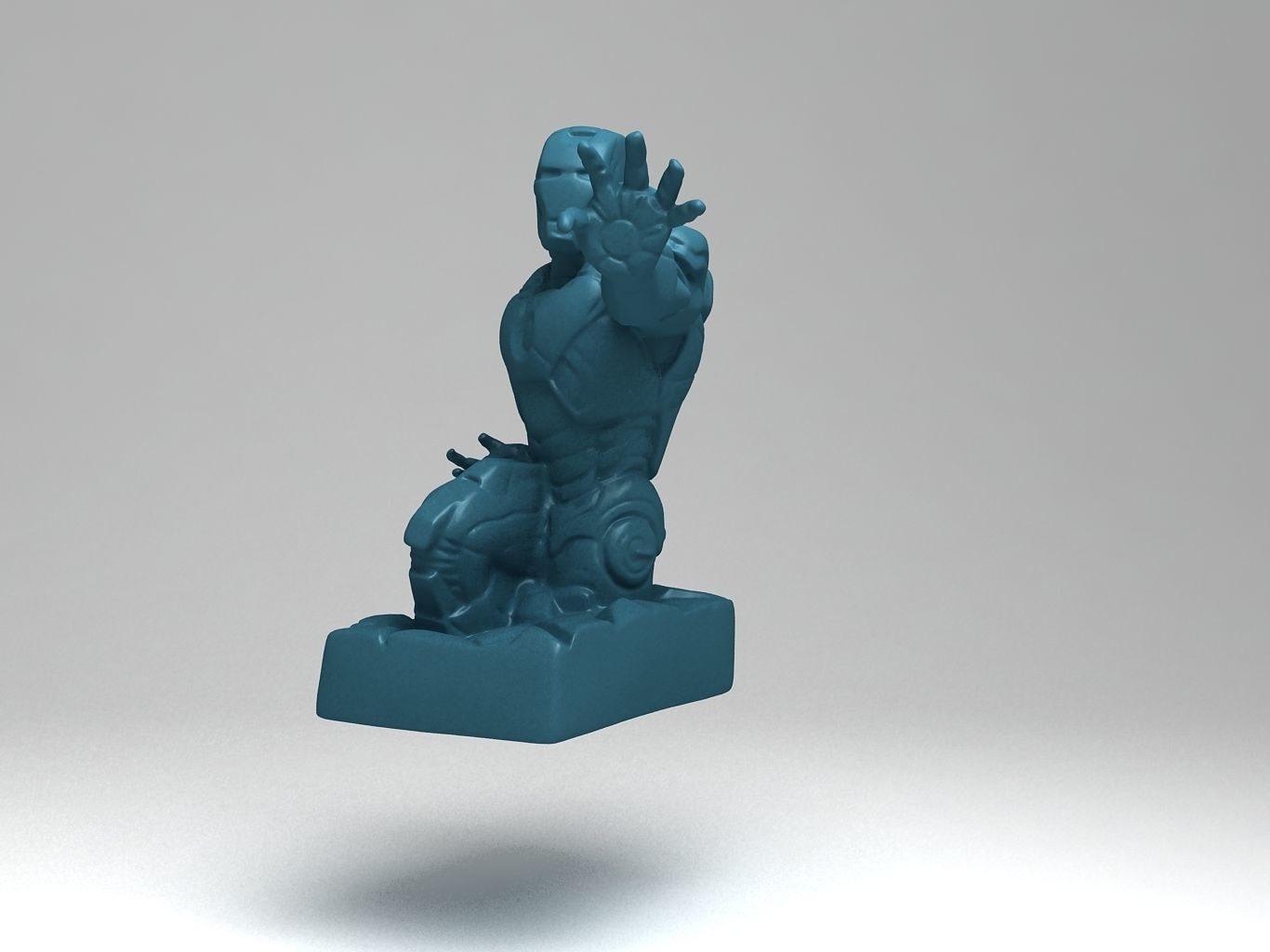 Iron Man Low-poly 3D model_16