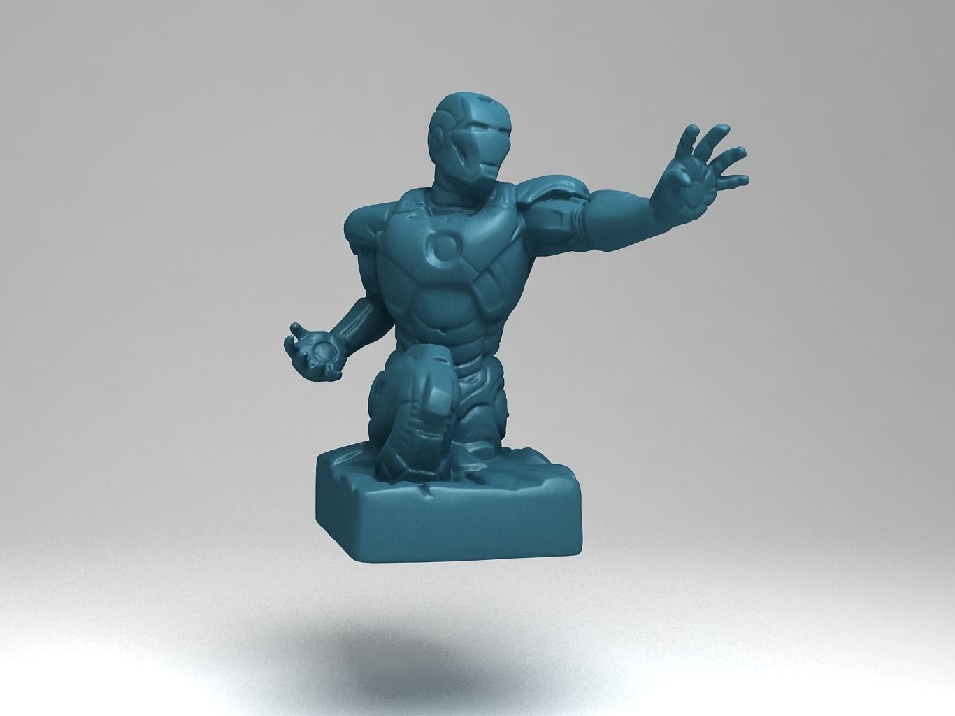 Iron Man Low-poly 3D model_9