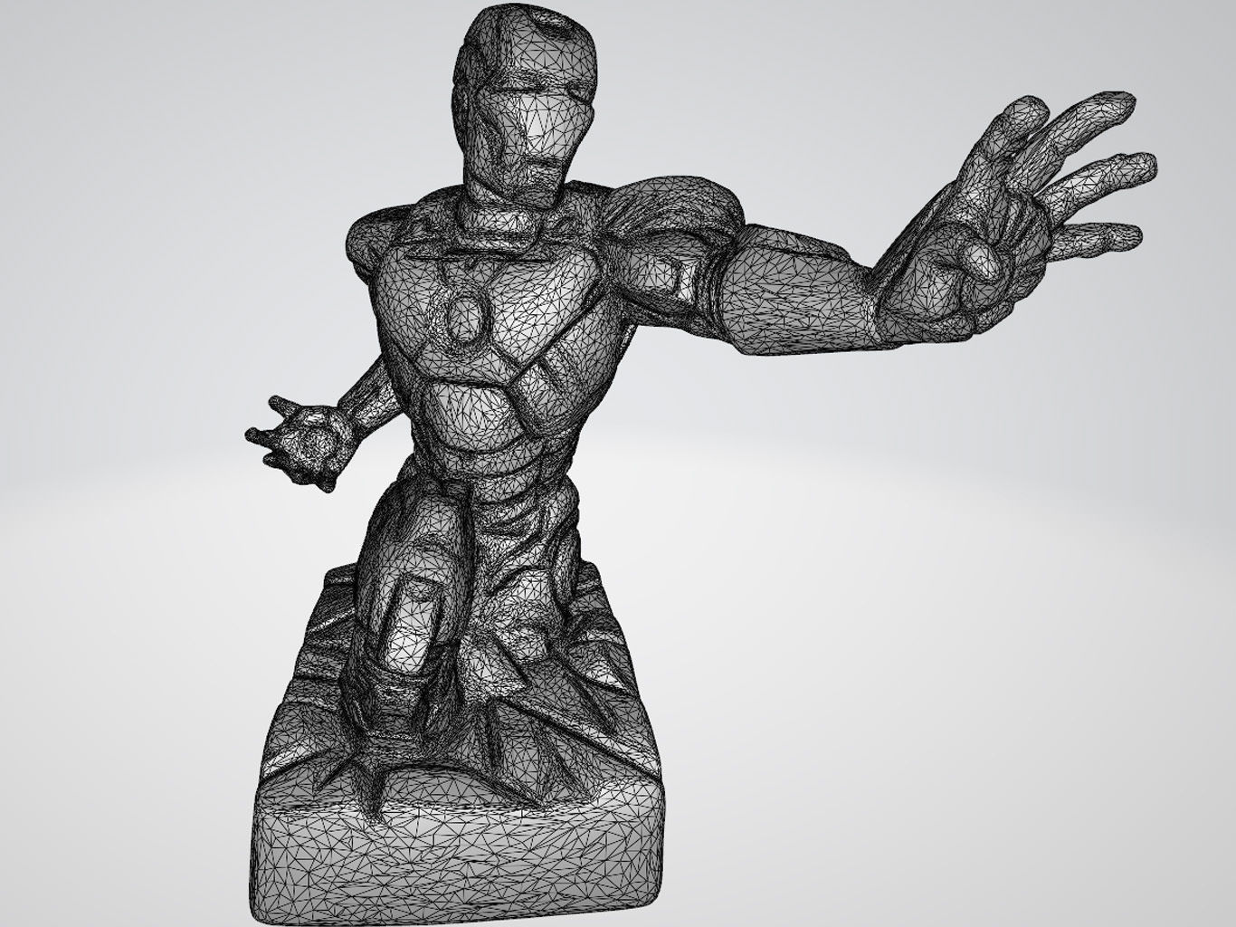 Iron Man Low-poly 3D model_20