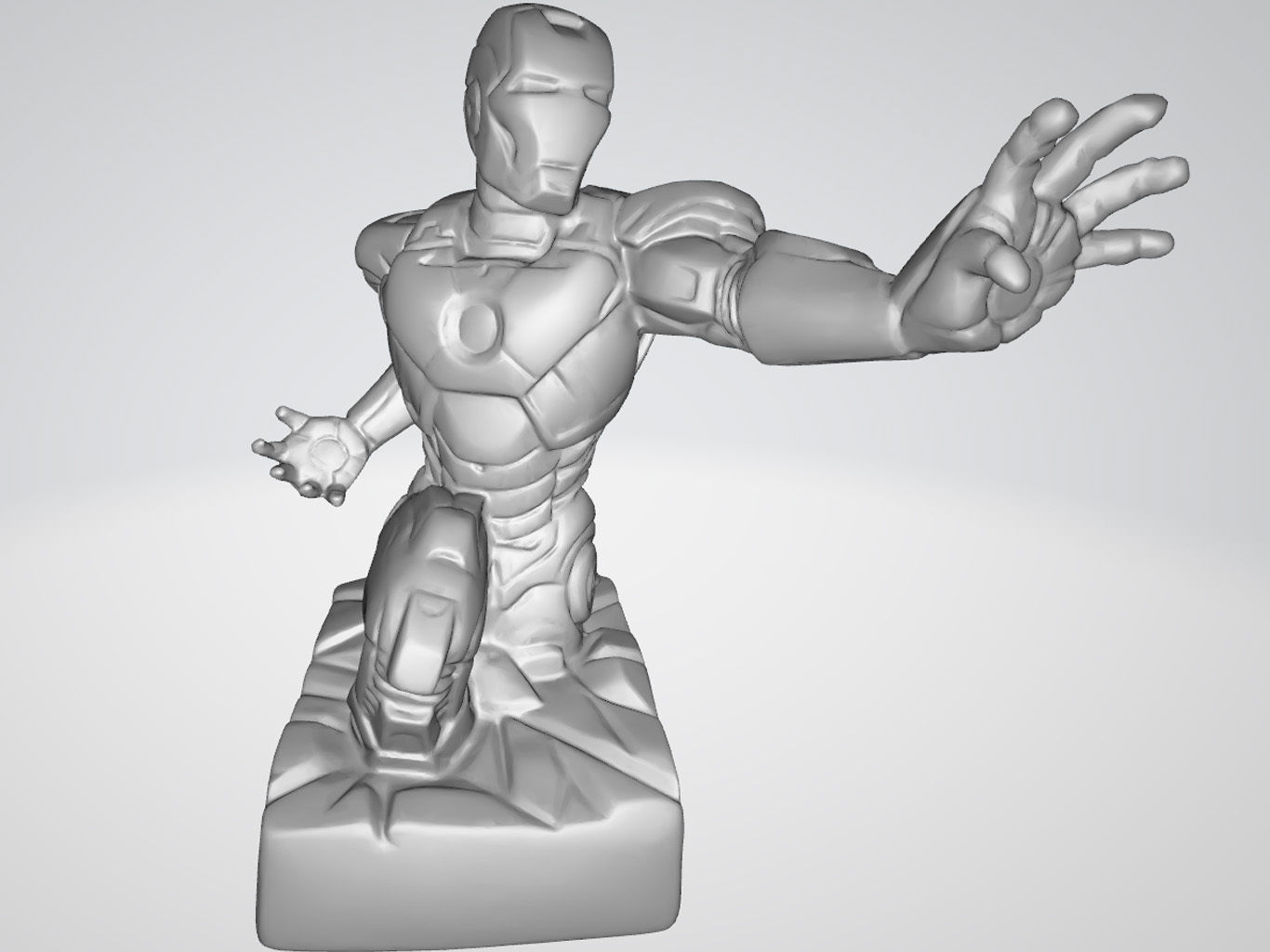 Iron Man Low-poly 3D model_19