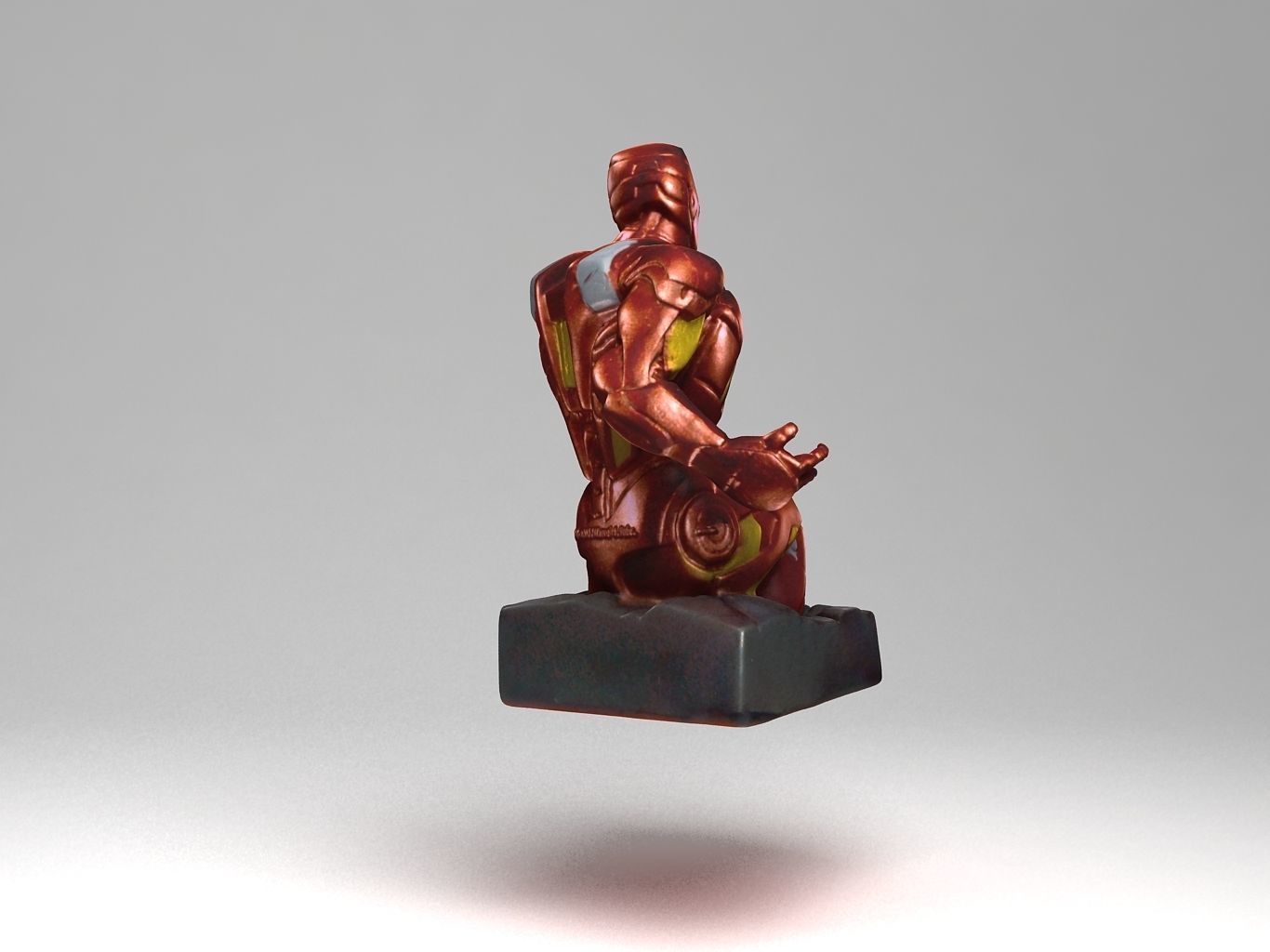 Iron Man Low-poly 3D model_3