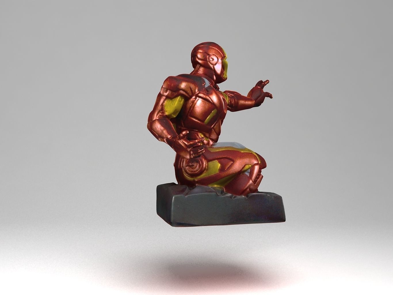 Iron Man Low-poly 3D model_2