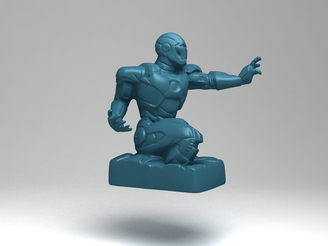 Iron Man Low-poly 3D model_10