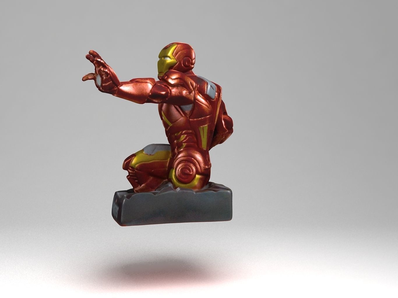 Iron Man Low-poly 3D model_6