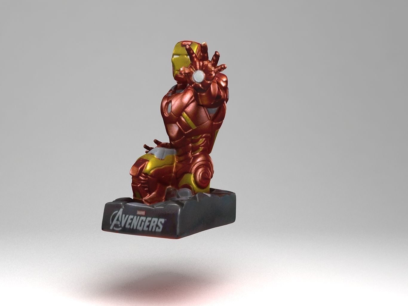 Iron Man Low-poly 3D model_7