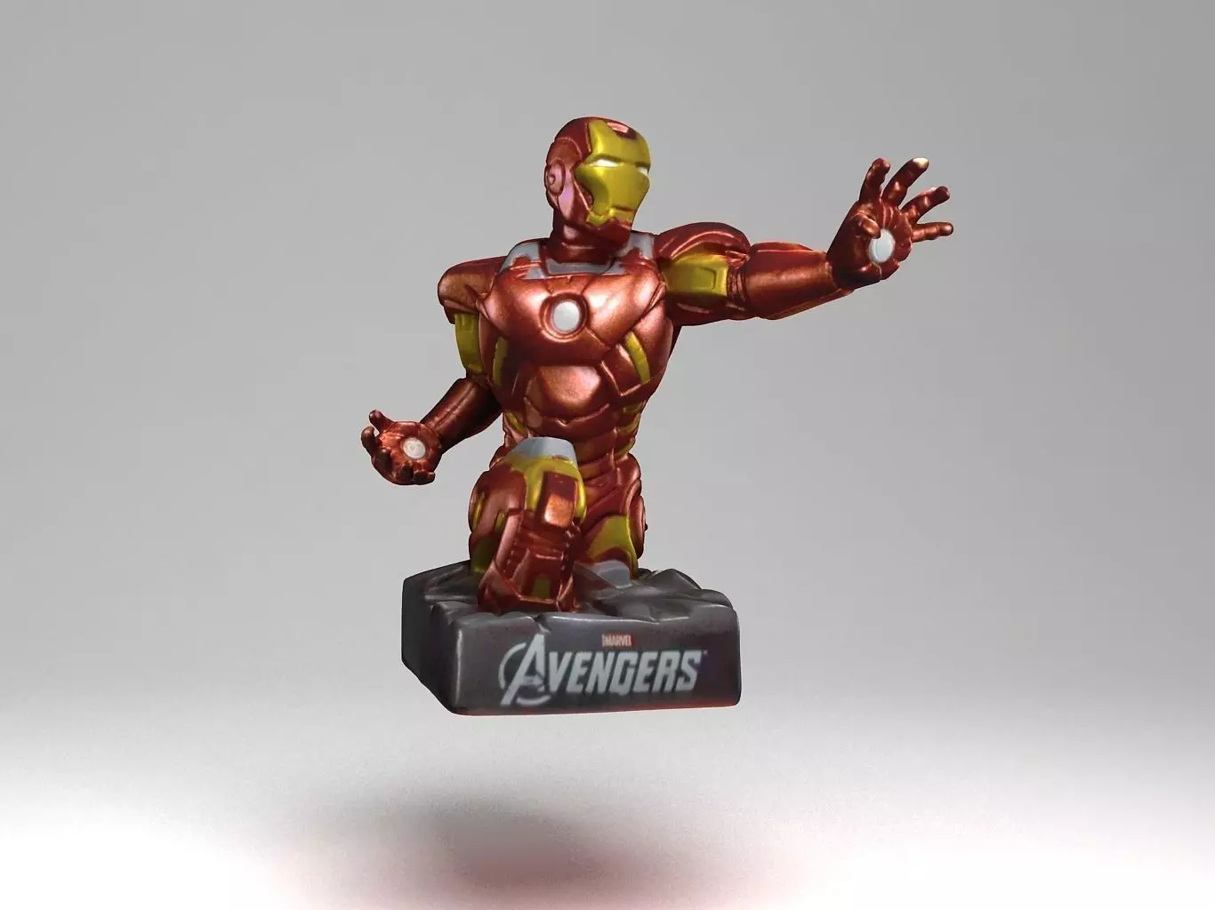 Iron Man Low-poly 3D model_0