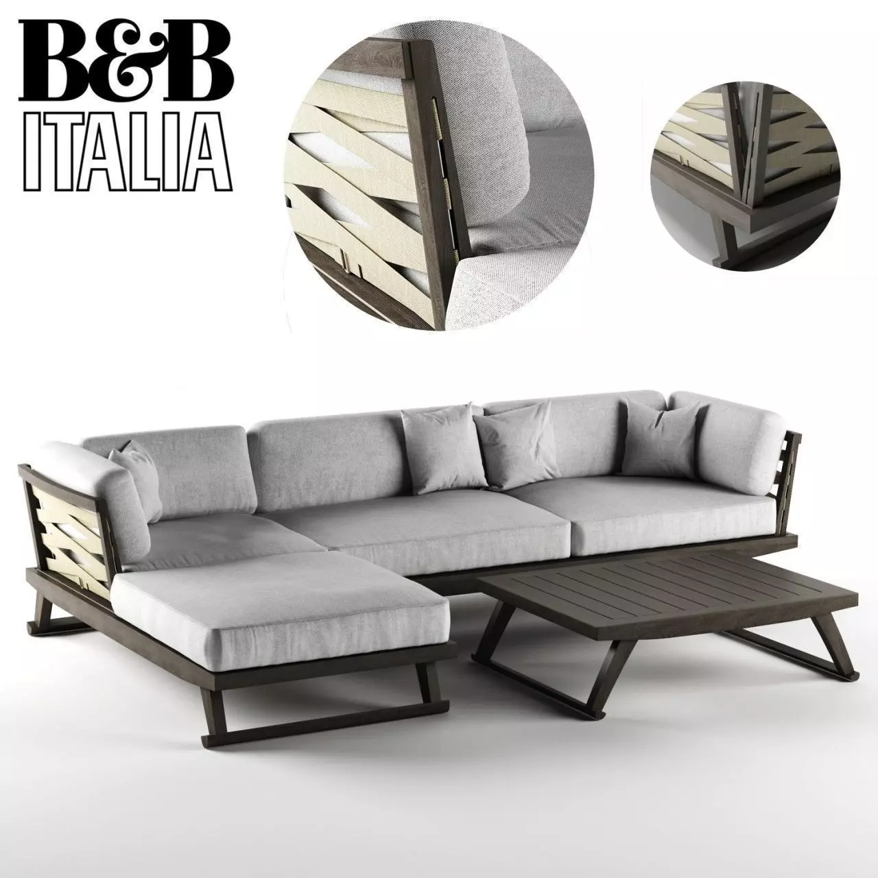 beb gio corner sofa 3D model