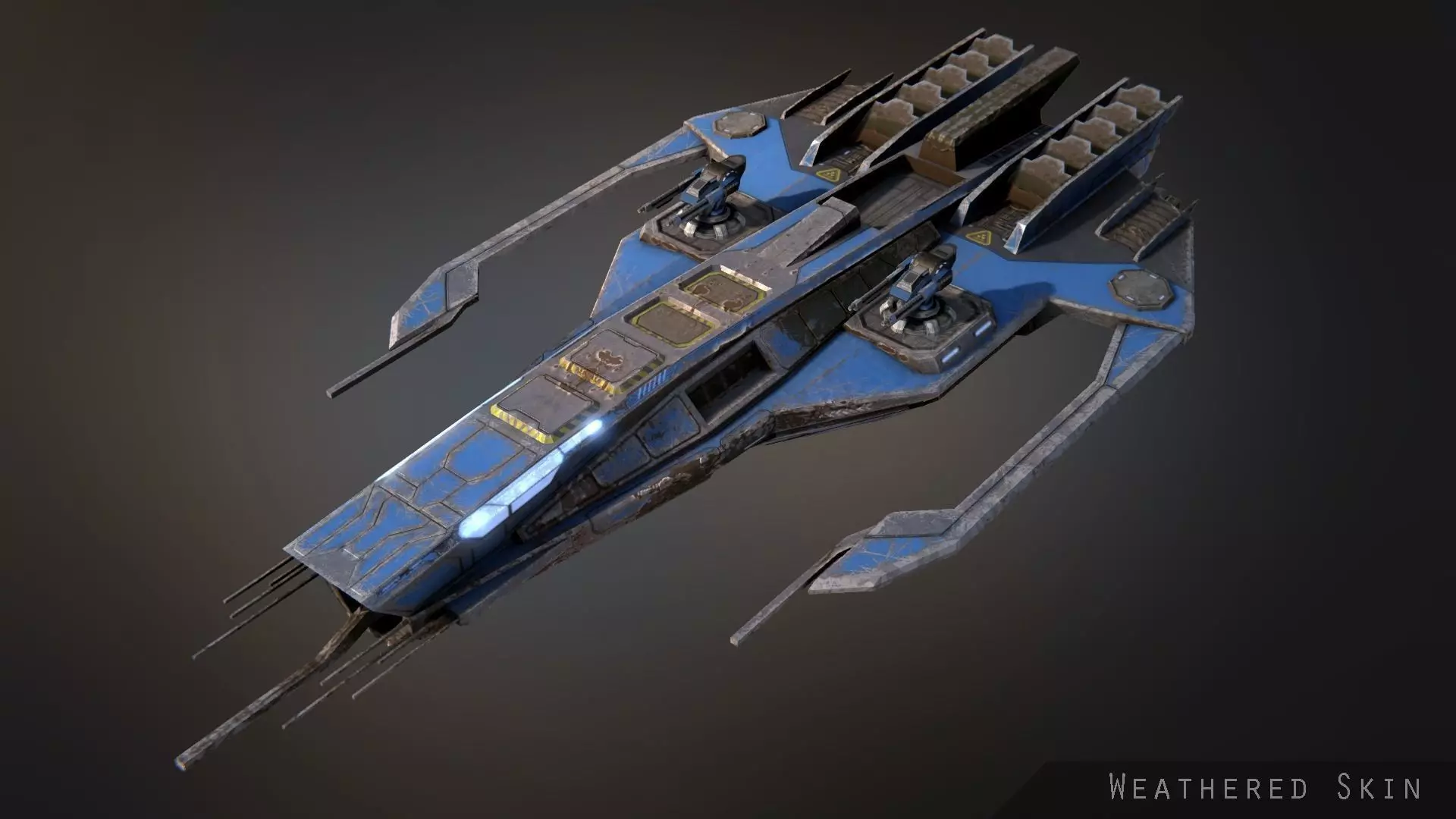 Phalanx Corvette Low-poly 3D model_0
