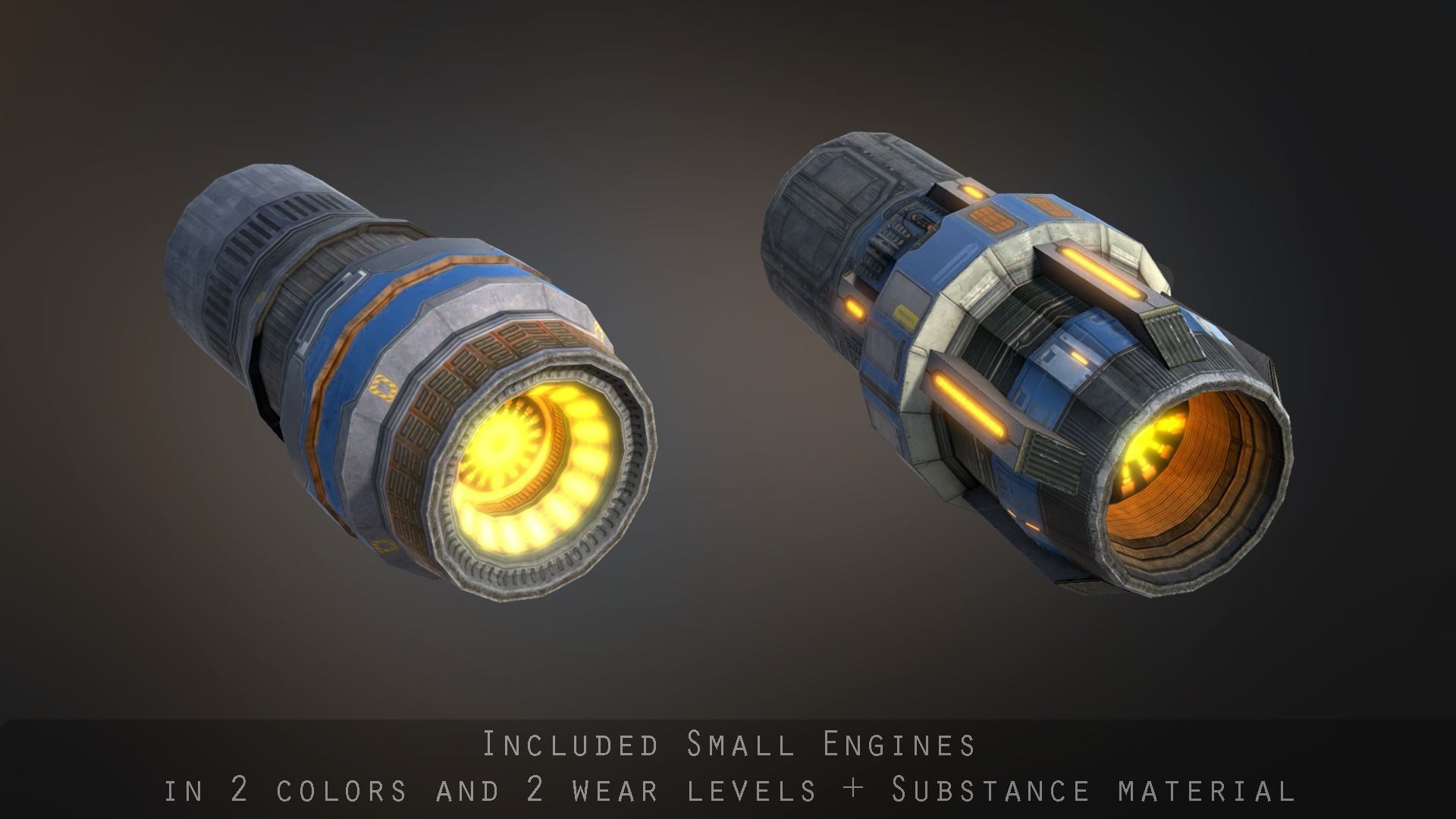 Phalanx Corvette Low-poly 3D model_7