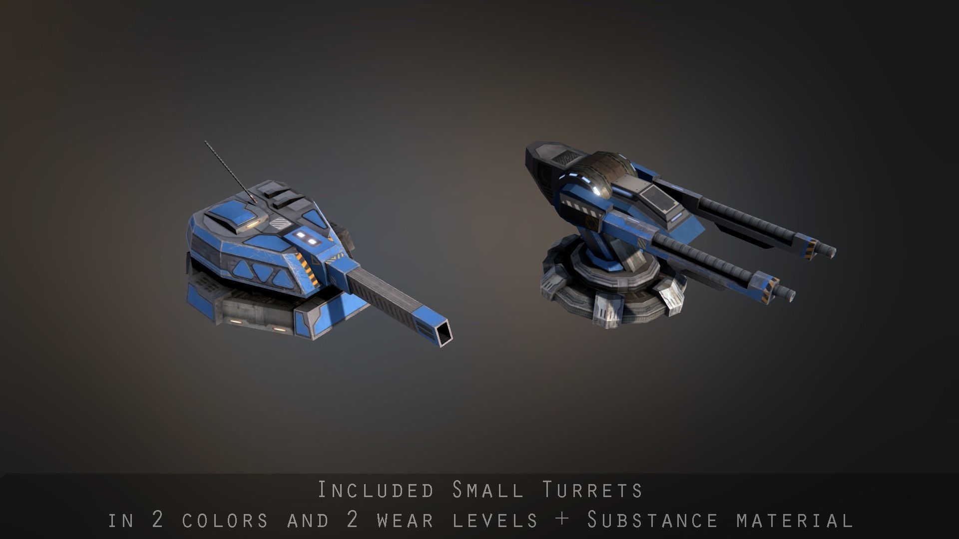 Praetor Gunship Low-poly 3D model_8