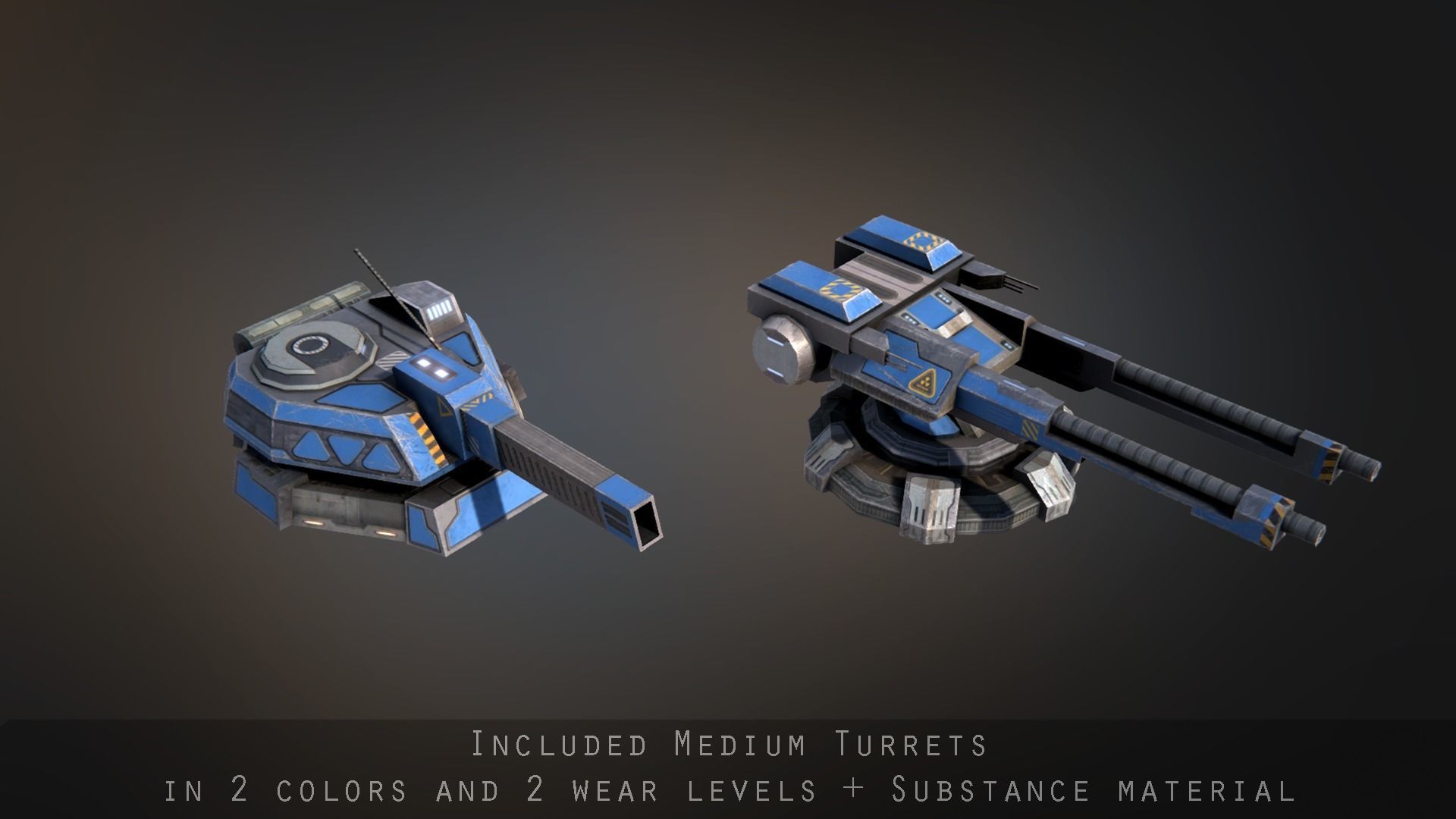 Praetor Gunship Low-poly 3D model_9