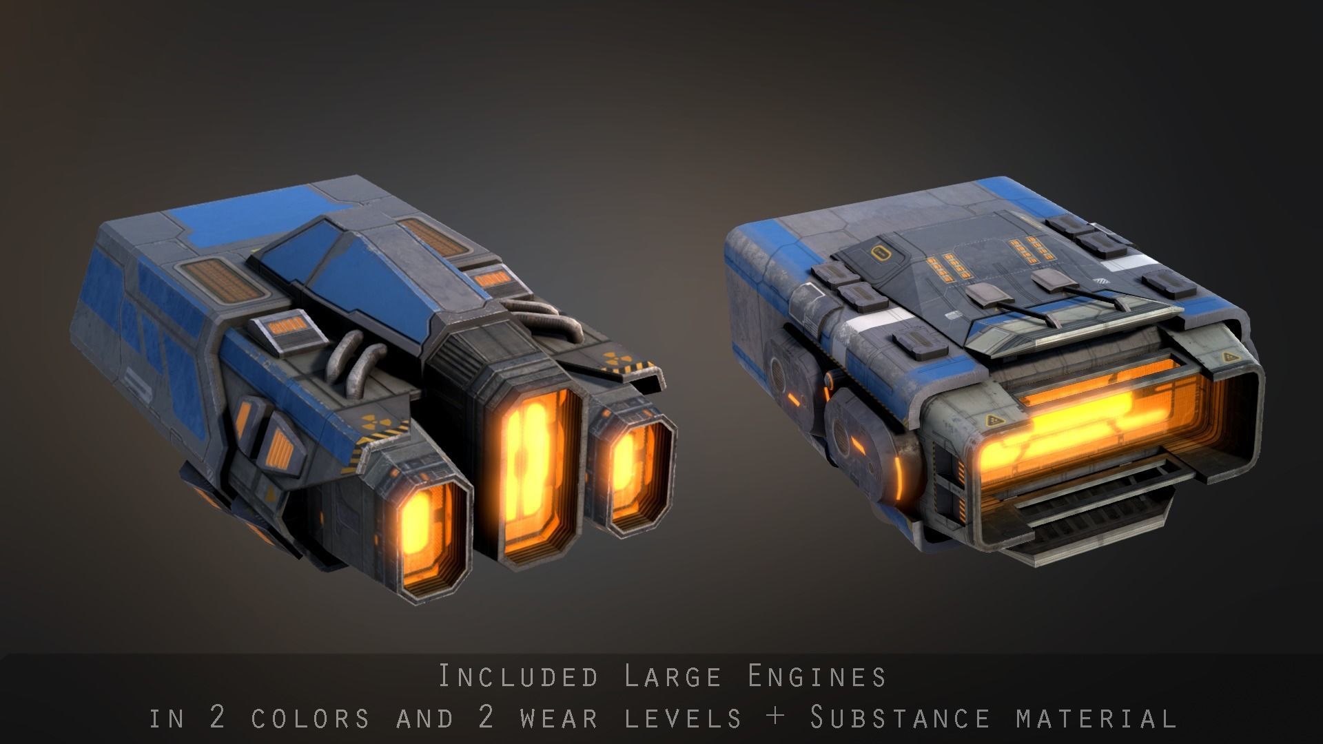 Praetor Gunship Low-poly 3D model_7