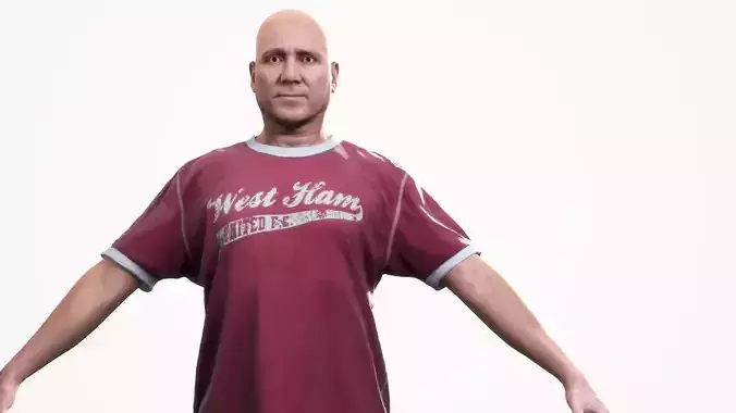 Human Man Scan - 267M Low-poly 3D model