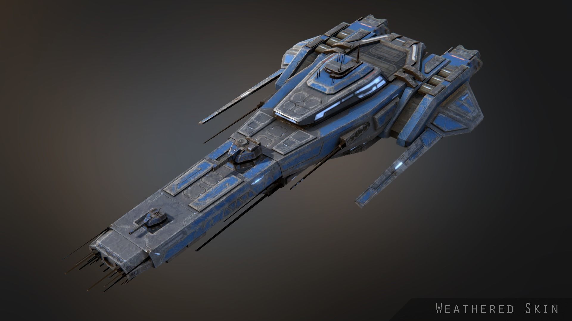 Templar Frigate Low-poly 3D model_1
