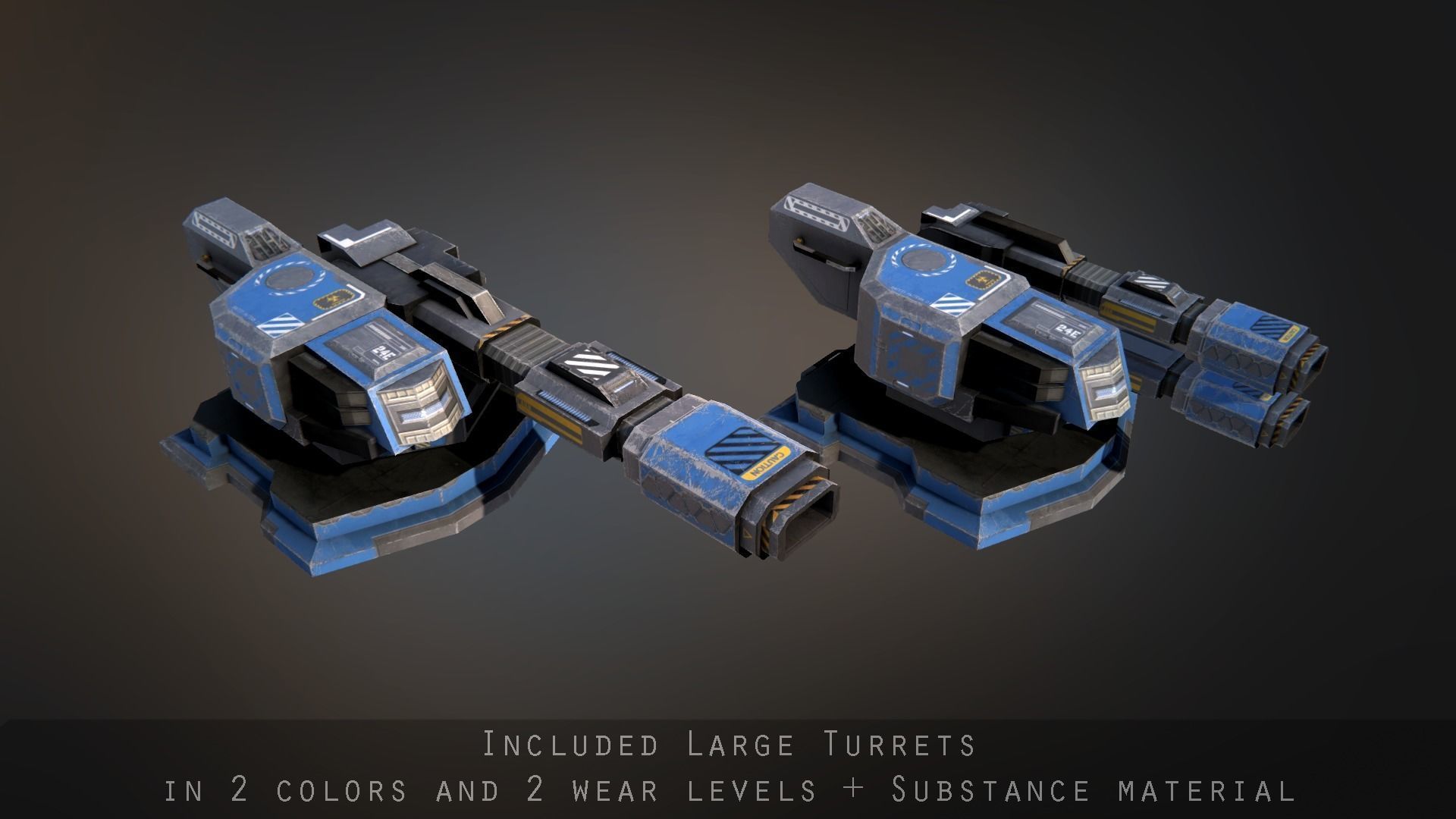 Rhodes Battlecruiser Low-poly 3D model_9