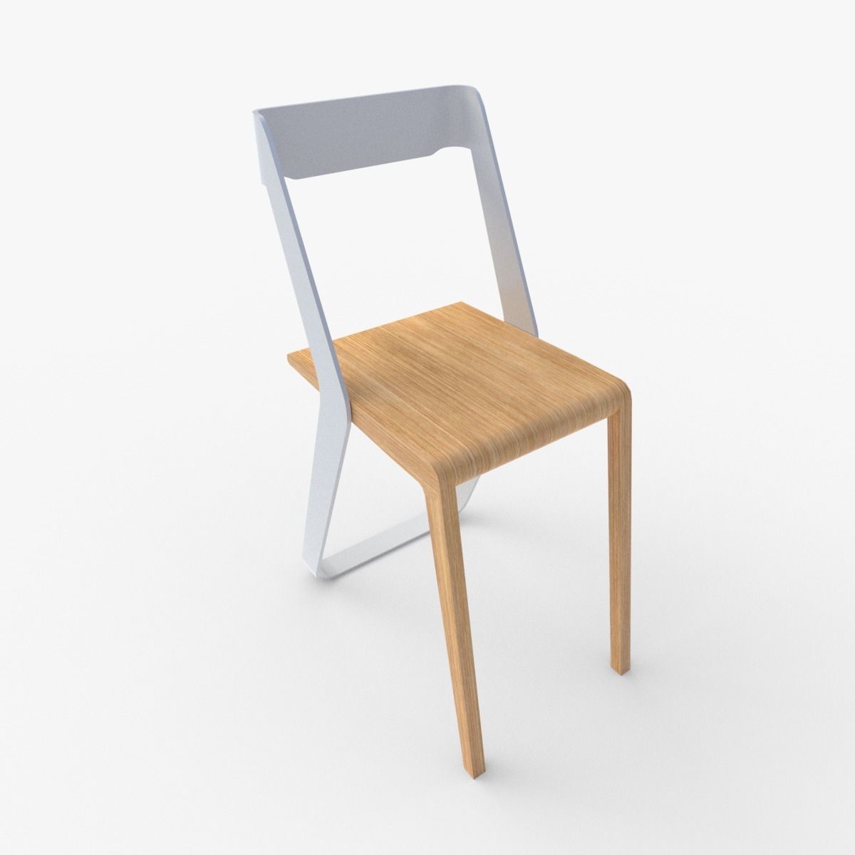 Ruban Chair Free low-poly 3D model_2