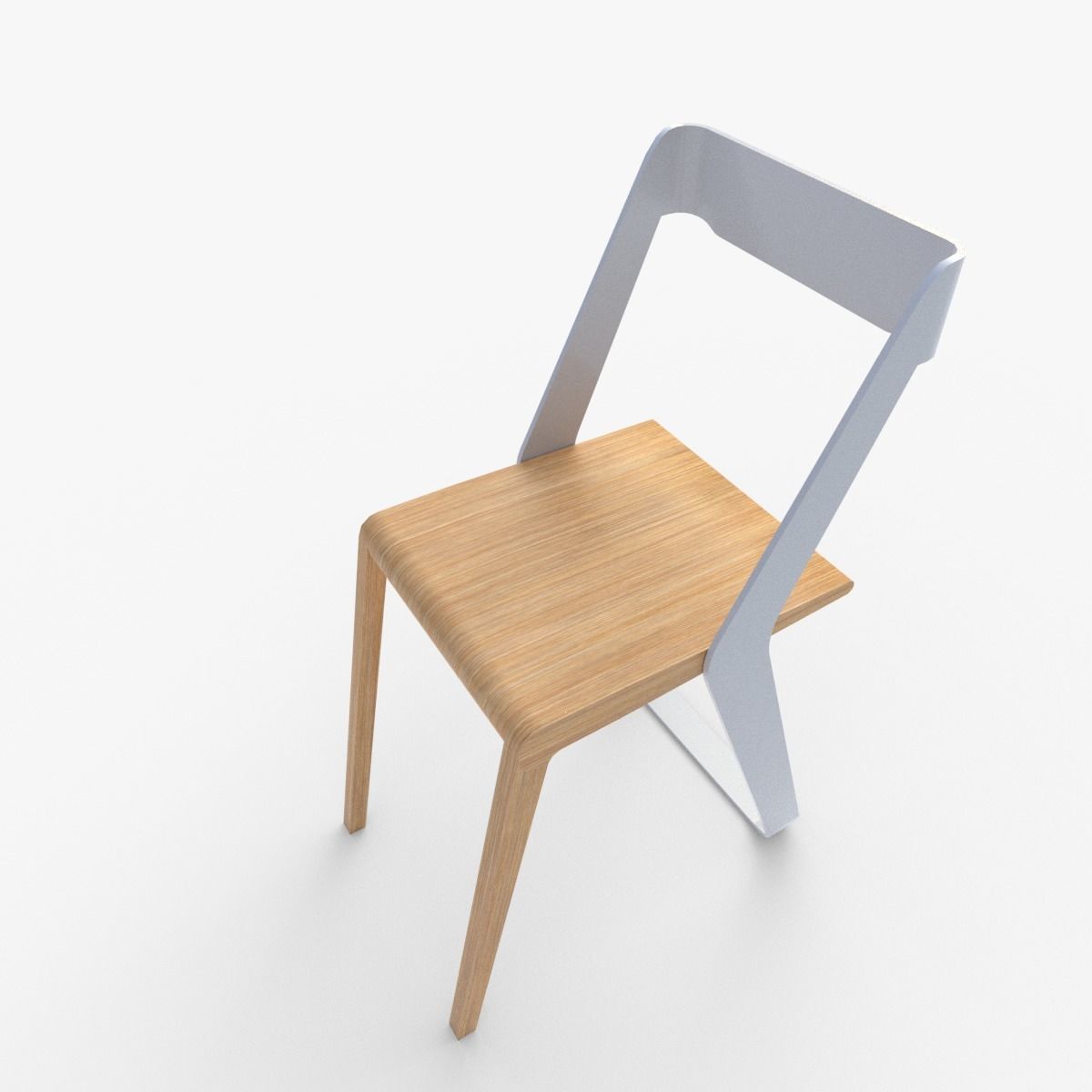 Ruban Chair Free low-poly 3D model_3