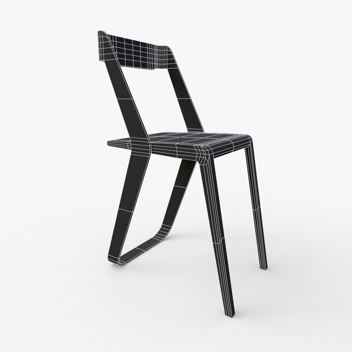Ruban Chair Free low-poly 3D model_5