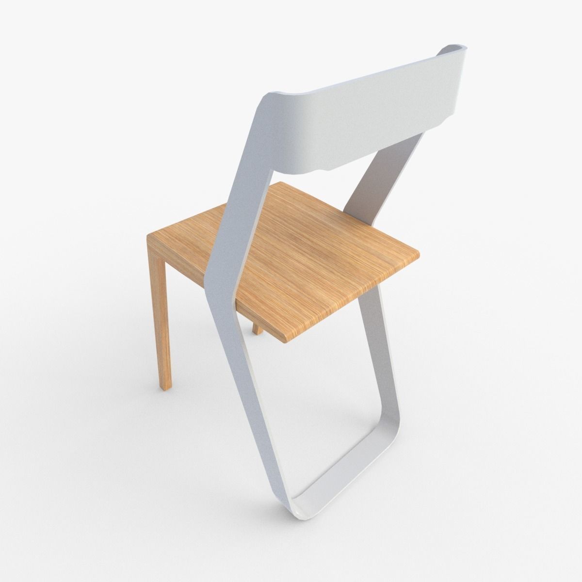 Ruban Chair Free low-poly 3D model_4