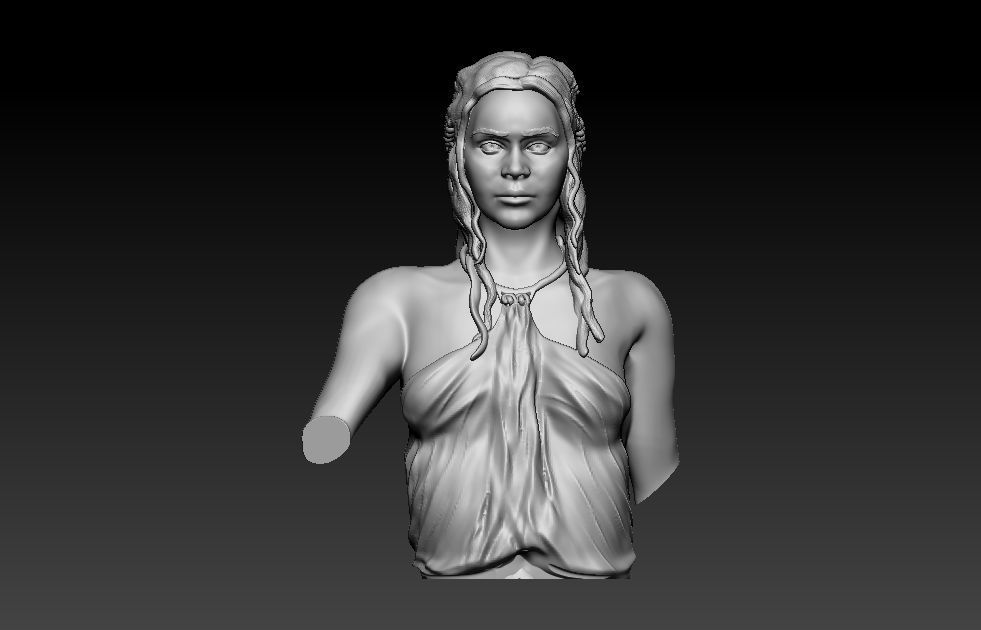 Daenerys Targaryen 3D print model_6