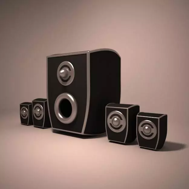 Speakers 3D model_0