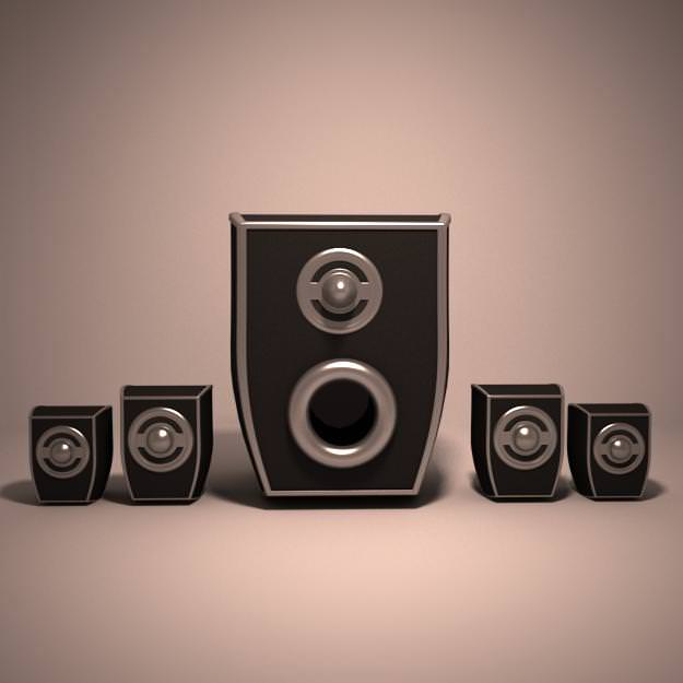Speakers 3D model_1