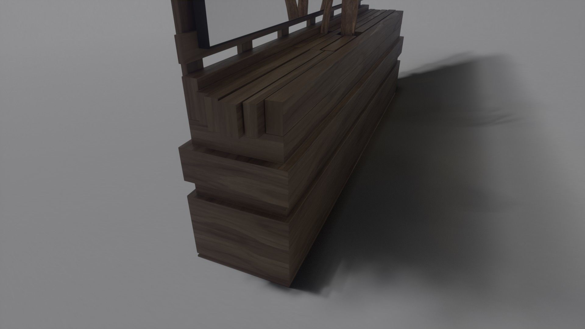 Decorative Mirror - Hall - Tree Heart Free 3D model_13