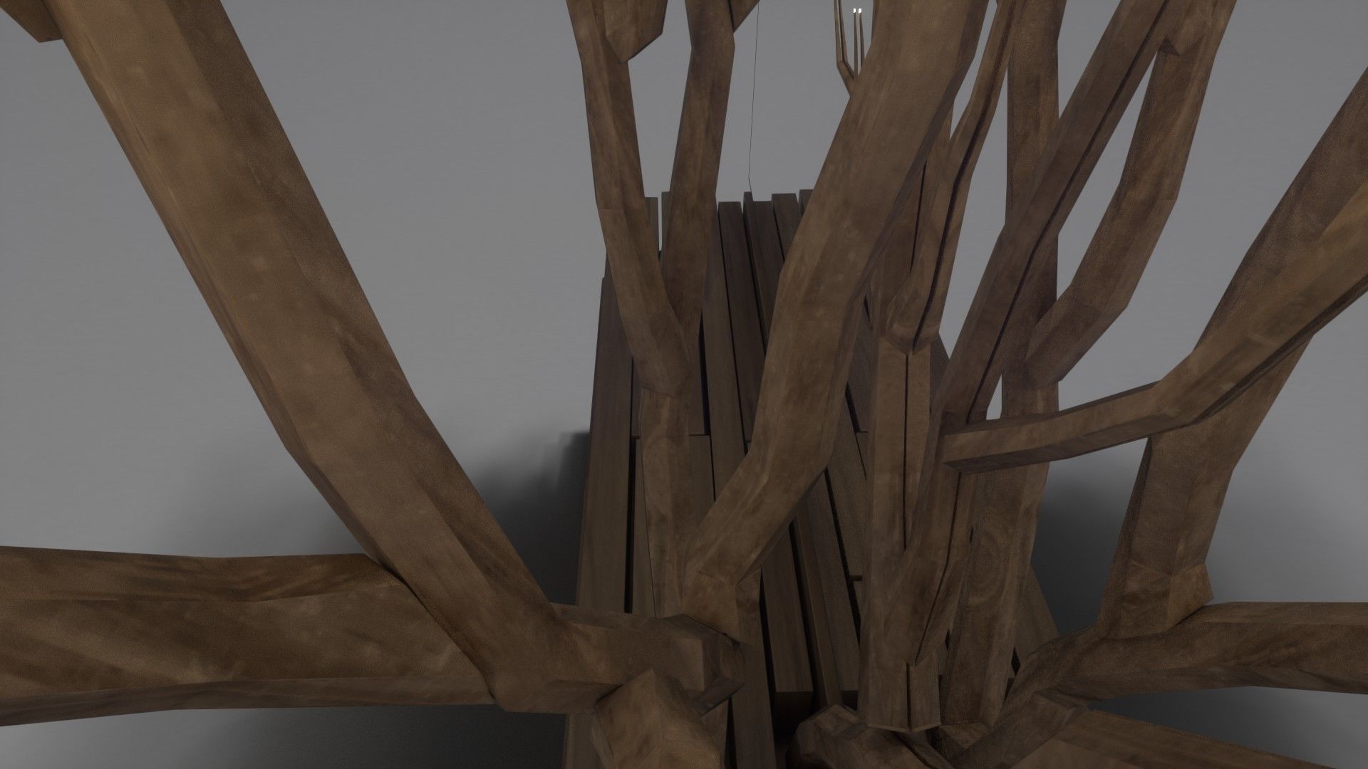 Decorative Mirror - Hall - Tree Heart Free 3D model_6