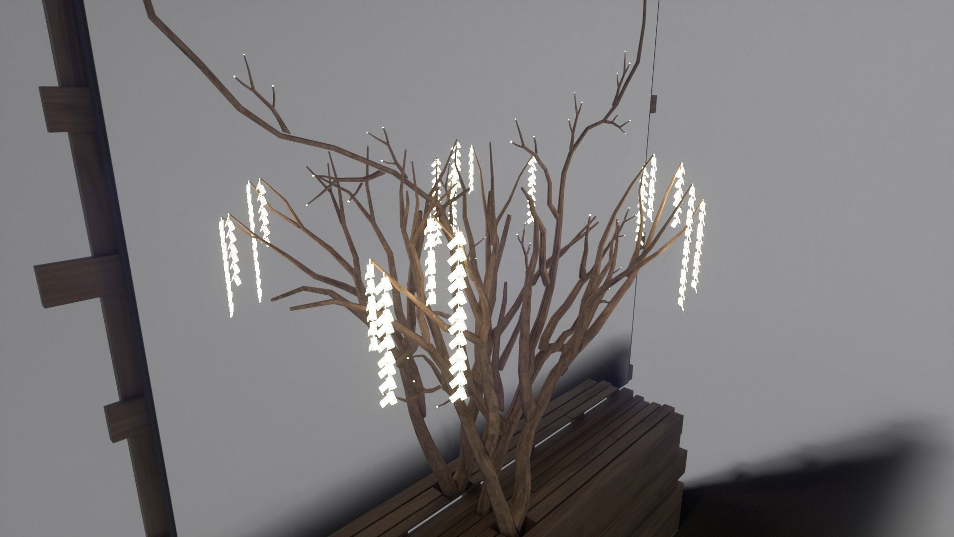 Decorative Mirror - Hall - Tree Heart Free 3D model_17