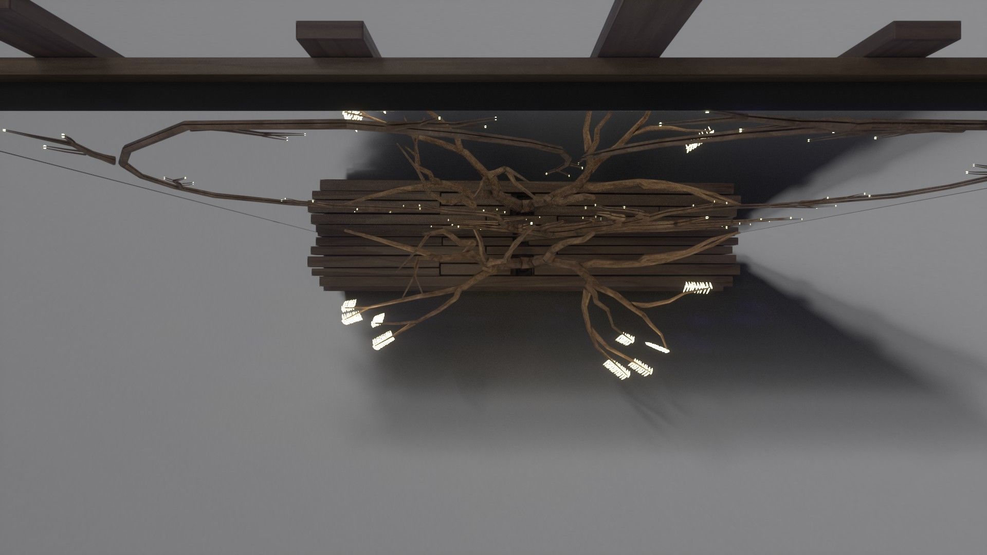 Decorative Mirror - Hall - Tree Heart Free 3D model_11