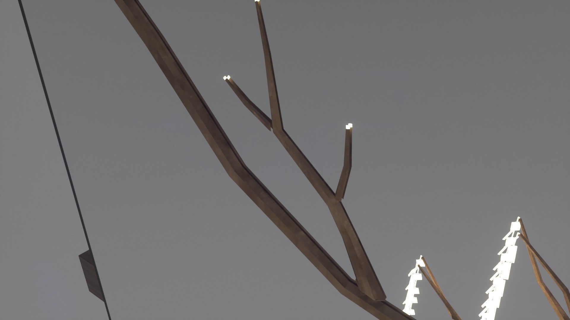 Decorative Mirror - Hall - Tree Heart Free 3D model_8