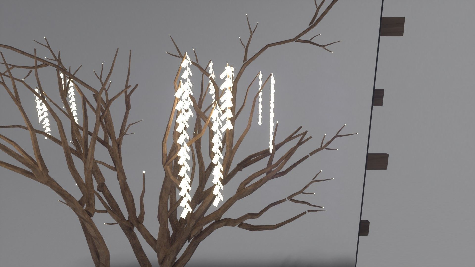 Decorative Mirror - Hall - Tree Heart Free 3D model_16