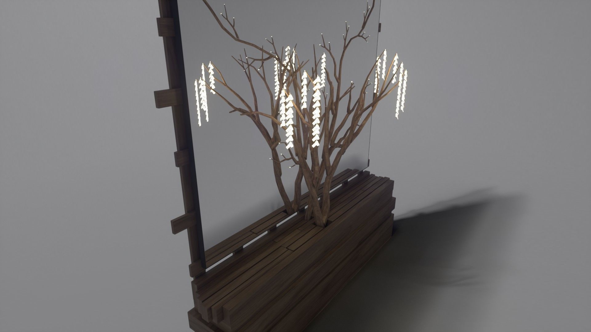 Decorative Mirror - Hall - Tree Heart Free 3D model_2