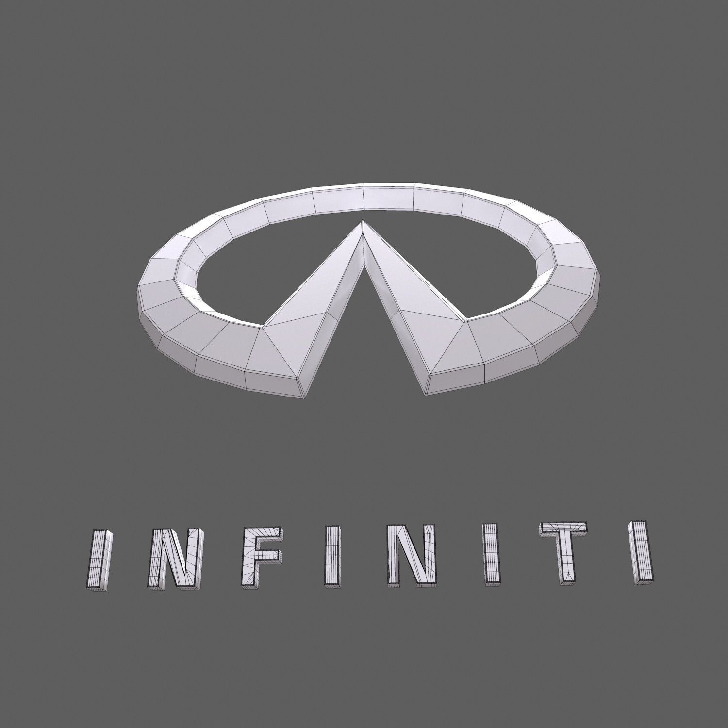 Infinity Models Logo Infiniti car logo keychain 3d model 3D model | CGTrader