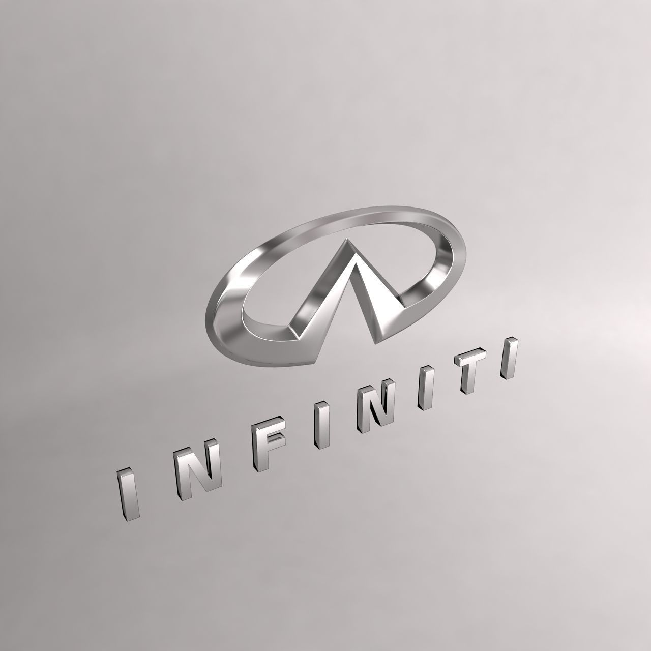 Infiniti car logo keychain 3d model 3D model | CGTrader