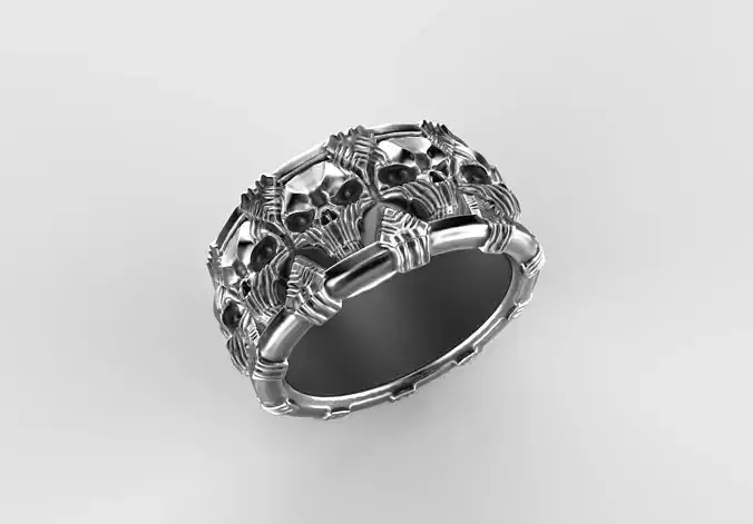 R-18 Ring Skull 3D print model