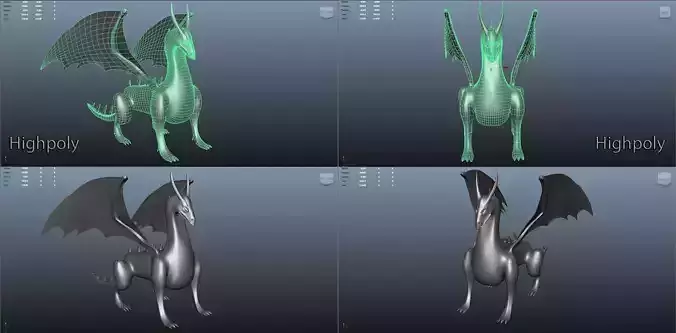Dragon Modeling in Maya