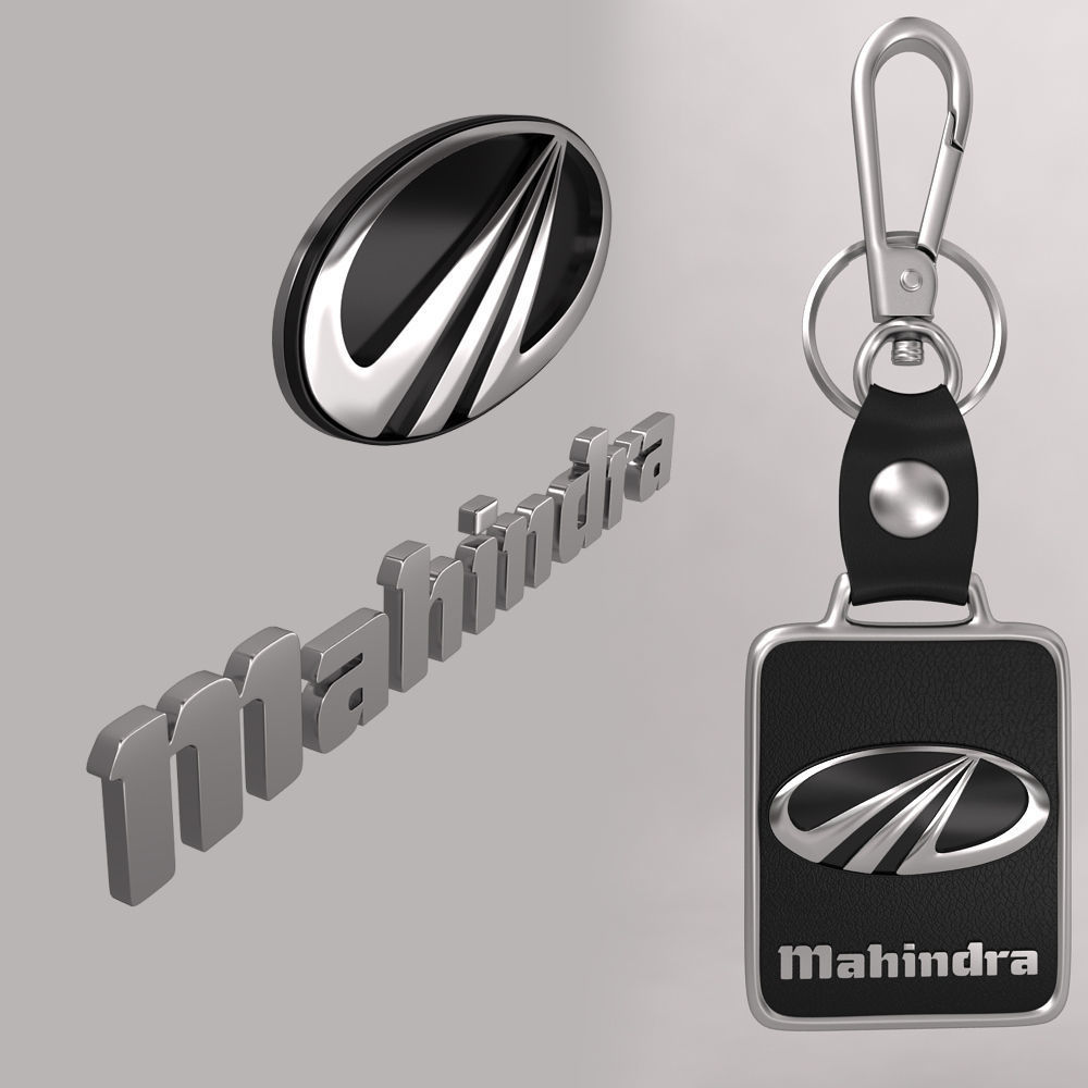 Mahindra car logo keychain 3d model CGTrader