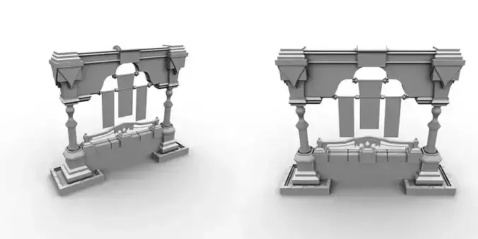 Wall Props 3D Model