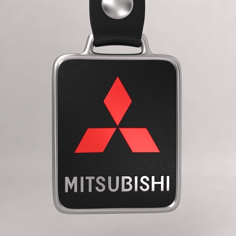 Mitsubishi car logo keychain 3d model 3D model CGTrader