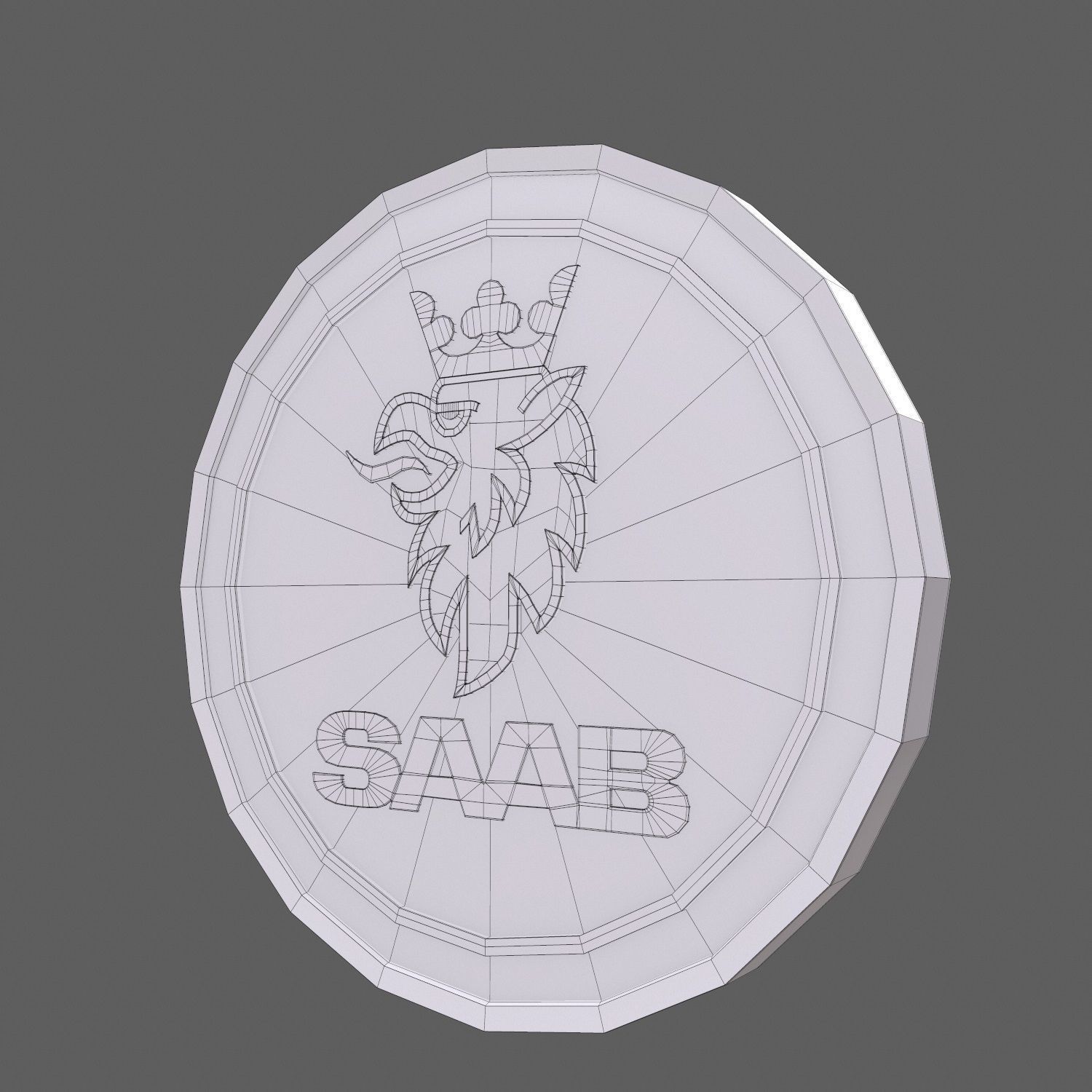 Saab car logo keychain 3d model 3D model CGTrader