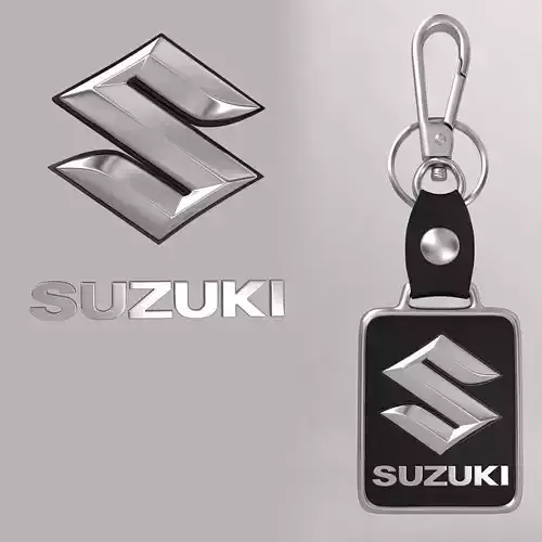 Suzuki car logo keychain  3d model 