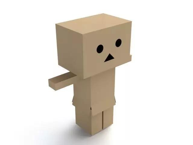 Danbo cardboard figure 3D model_0