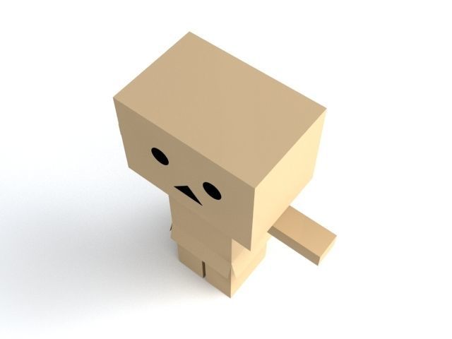 Danbo cardboard figure 3D model_1